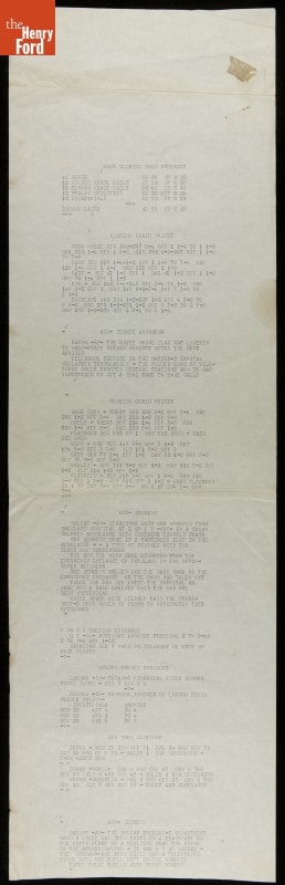 Teletype Message with Wire Service News Coverage of John F. Kennedy Assassination, November 22, 1963
