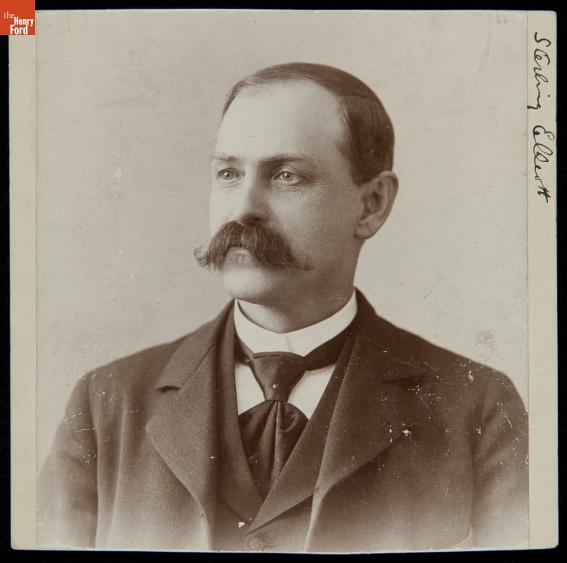 Portrait of Inventor Sterling Elliott, circa 1885
