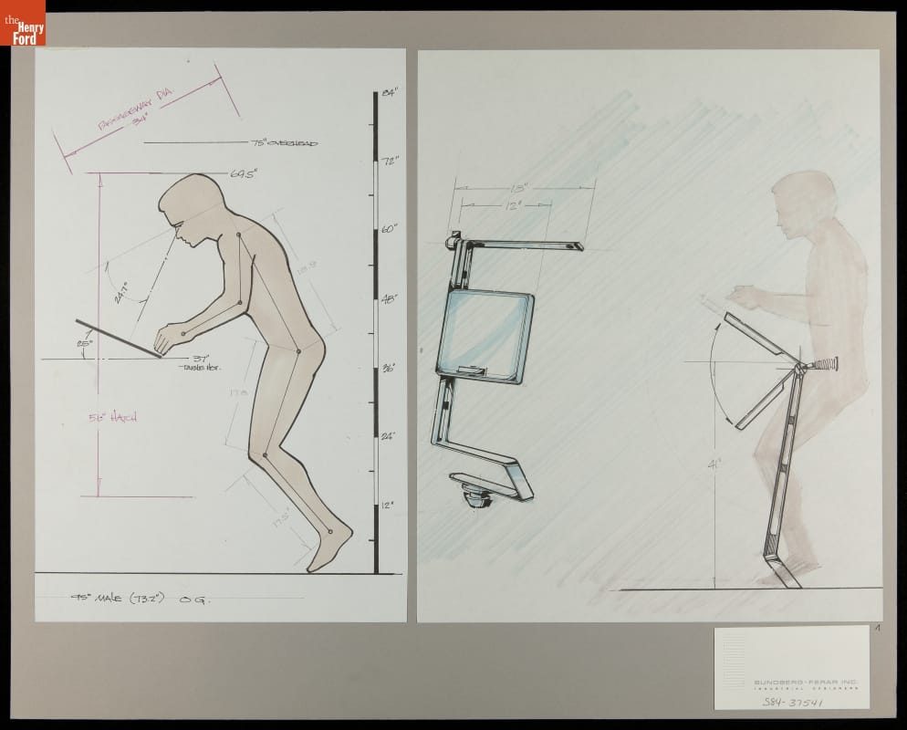Sundberg-Ferar--Space Station Interior Concept Drawings--Item 5
