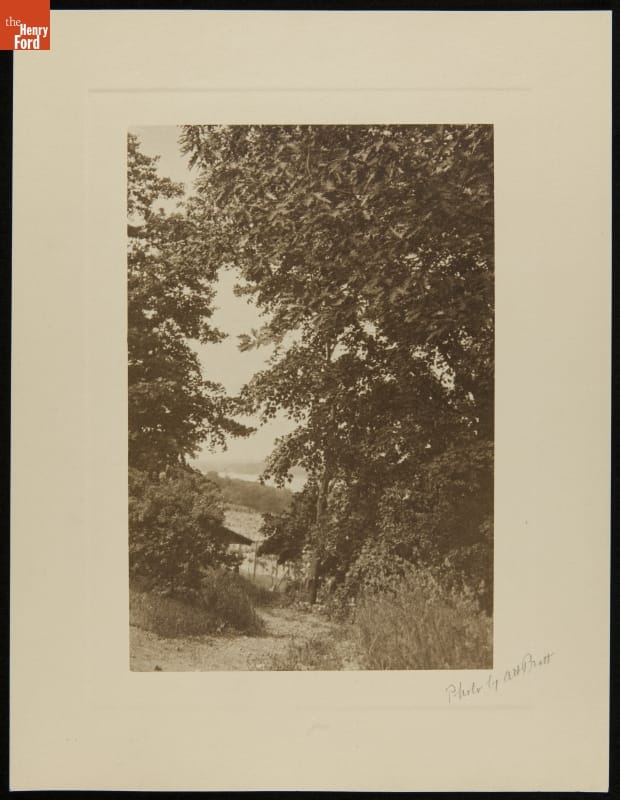 View from "The Nest" at Riverby, circa 1915