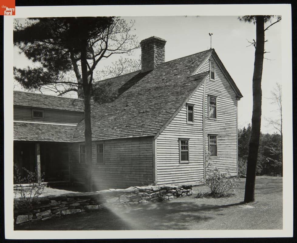 Daggett Farm House at Its Earlier Site, Union, Connecticut