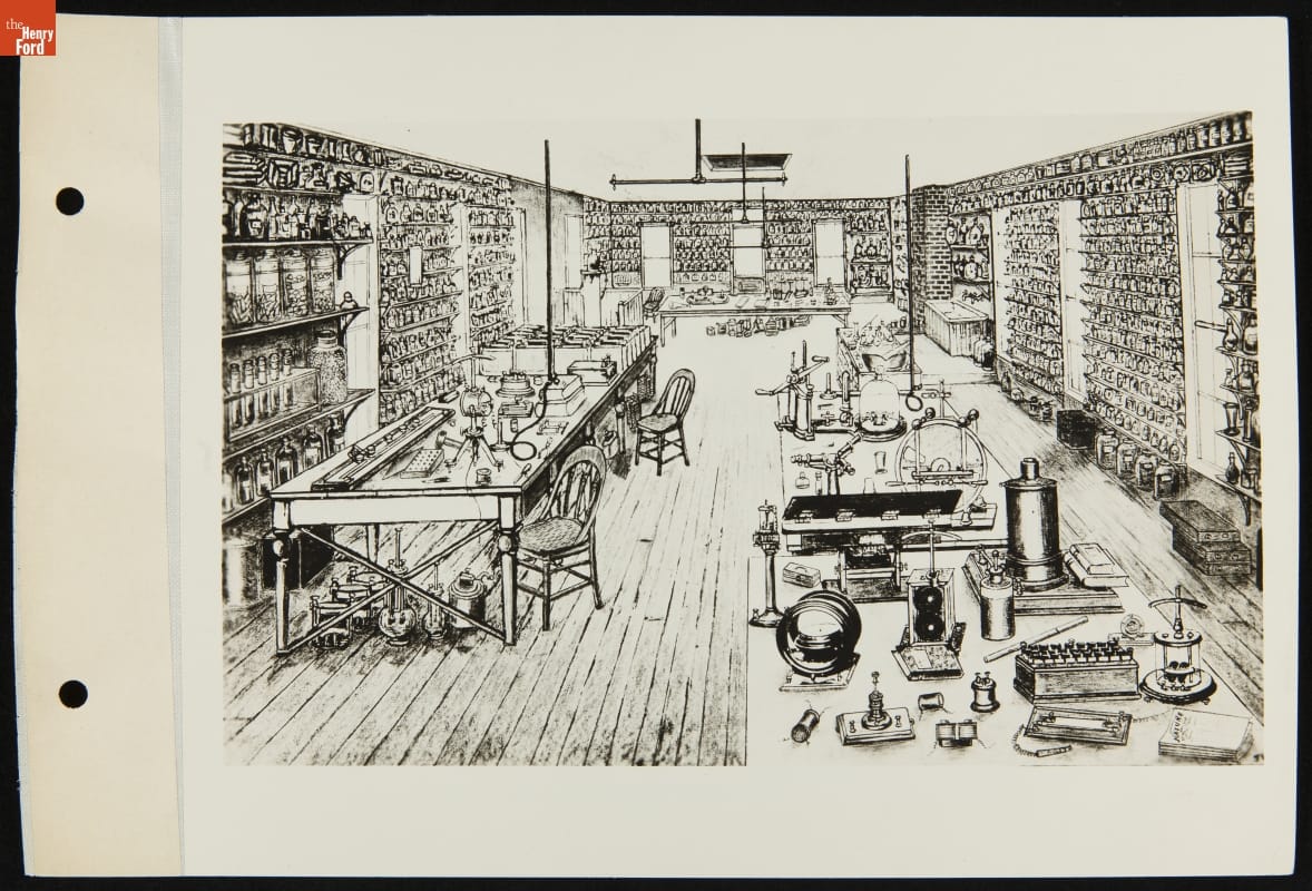 Drawing of the Second Floor of Thomas Edison's Menlo Park Laboratory As It Appeared November 1878