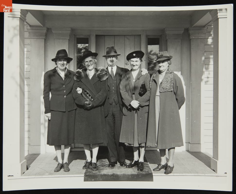 George Matthew Adams and his Sisters, Claribel, Jessie, Edith, and Bertha, October 24, 1940