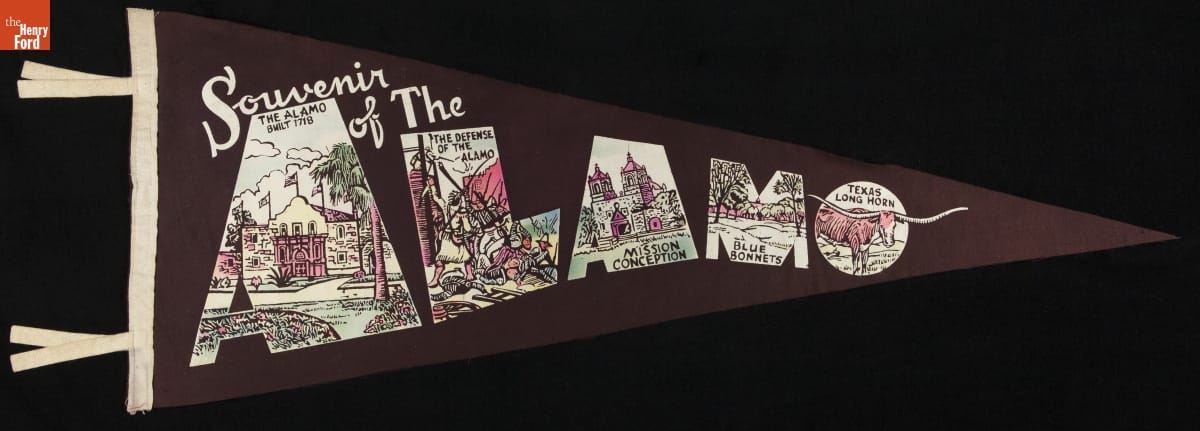 Pennant, "Souvenir of The Alamo," 1940-1965