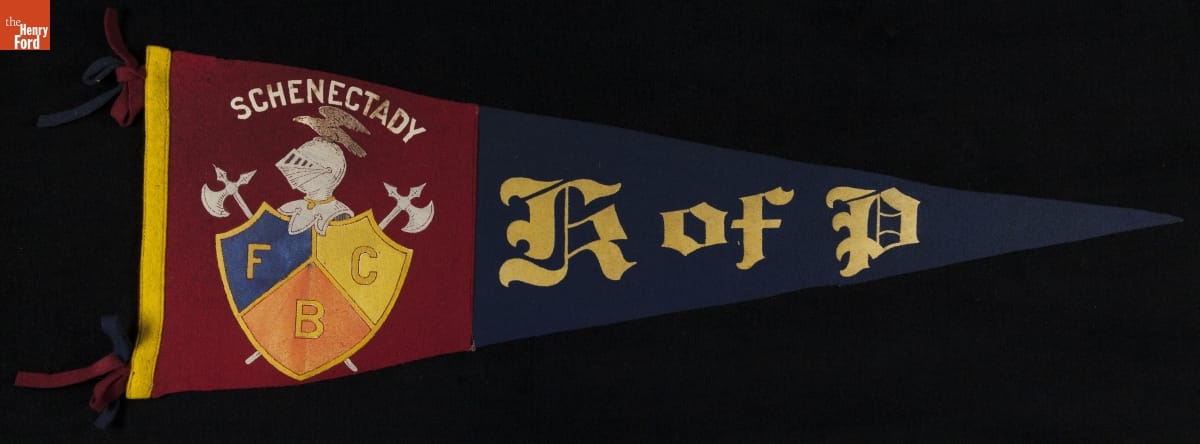 Pennant, "Knights of Pythias, Schenectady," 1940-1965