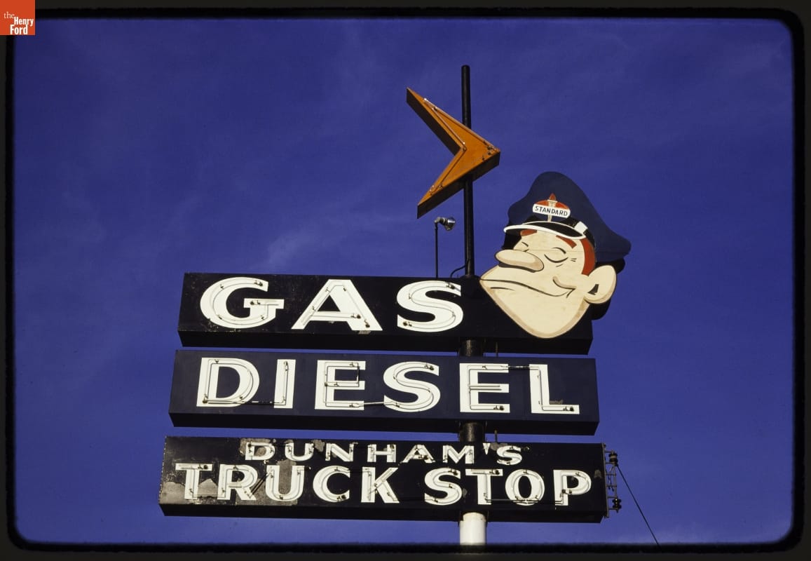 Dunham's Gas Sign, Billings, Montana, 1980