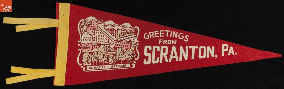 Pennant, "Greetings from Scranton, Pa.," 1940-1965
