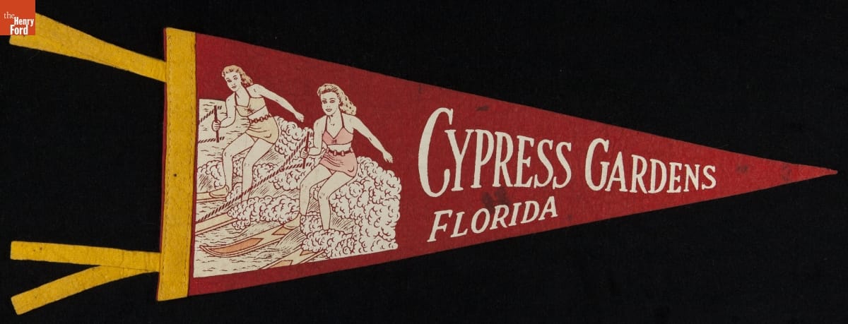 Pennant, "Cypress Gardens, Florida," 1940-1965