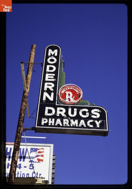 Modern Drugs Sign, Fort Worth, Texas, 1995