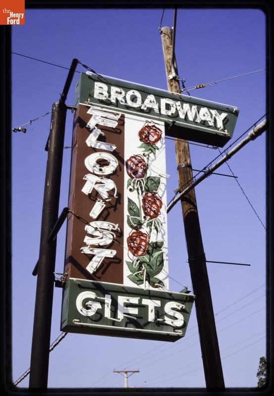 Broadway Florist Sign, Paducah, Kentucky, 1993