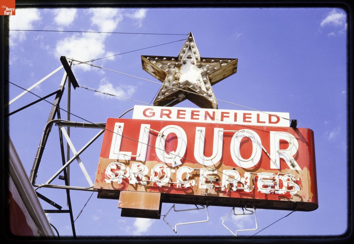 Greenfield Liquor Sign, Greenfield, California, 1991