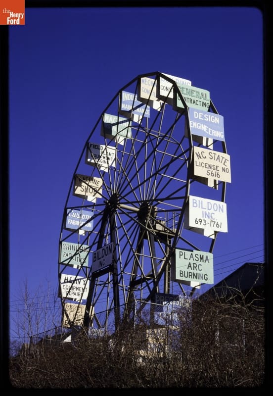 Bildon Inc. Ferris Wheel Sign, Hendersonville, North Carolina, 1988