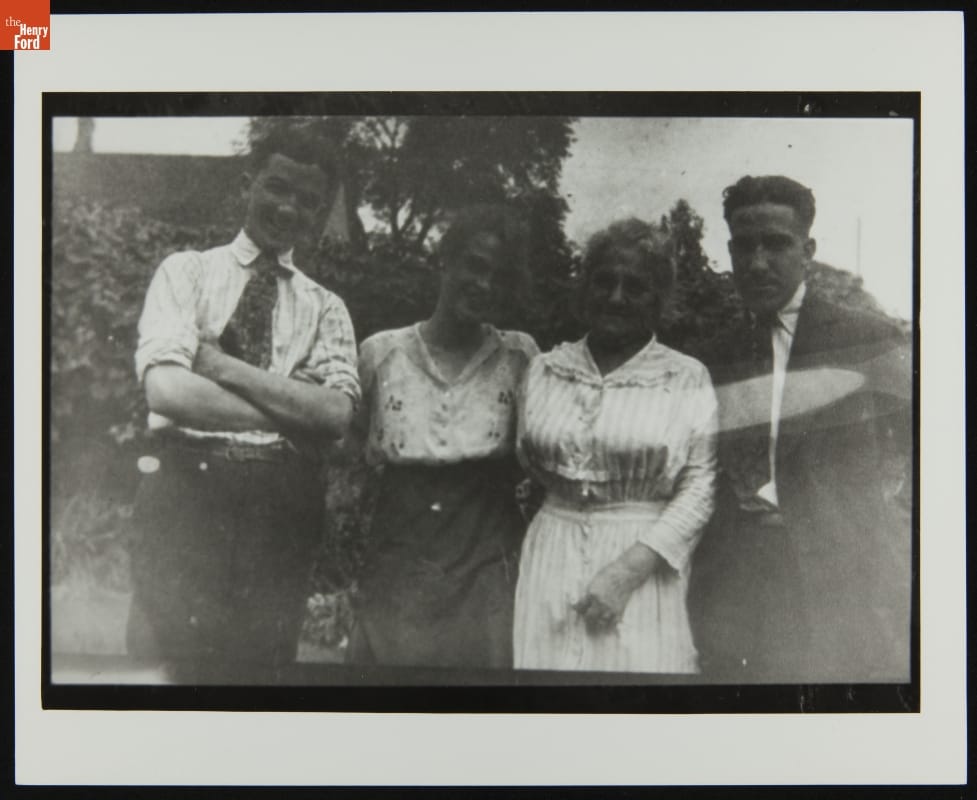 Francis Nolan, Nina Brady, Elizabeth Cohen Nolan, and Fred Nolan, circa 1915