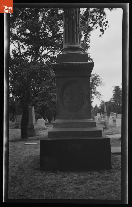 Cemetery Monument for Edward Magill and his Wife Hannah Mason