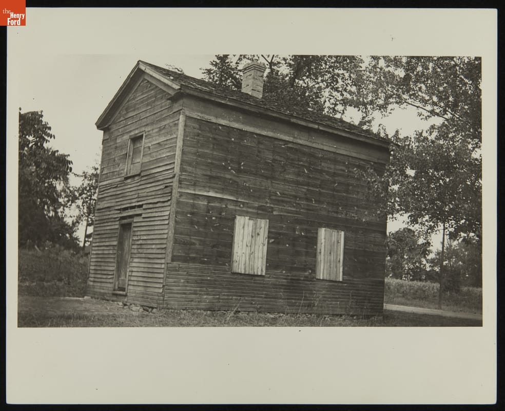 Richart Wagon Shop at Its Original Site in Macon, Michigan, 1937