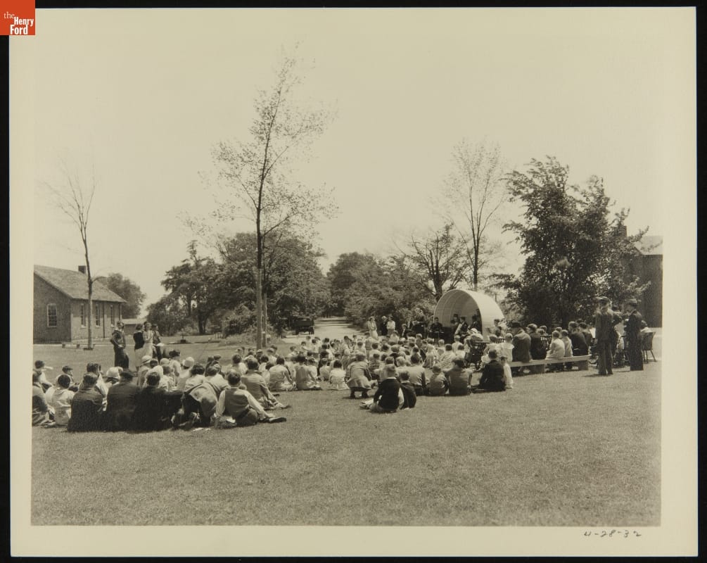Event on the Village Green, Greenfield Village, April 28, 1932