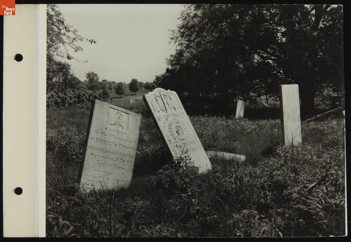 Edison Family Gravestones, Ontario, Canada, June 1933