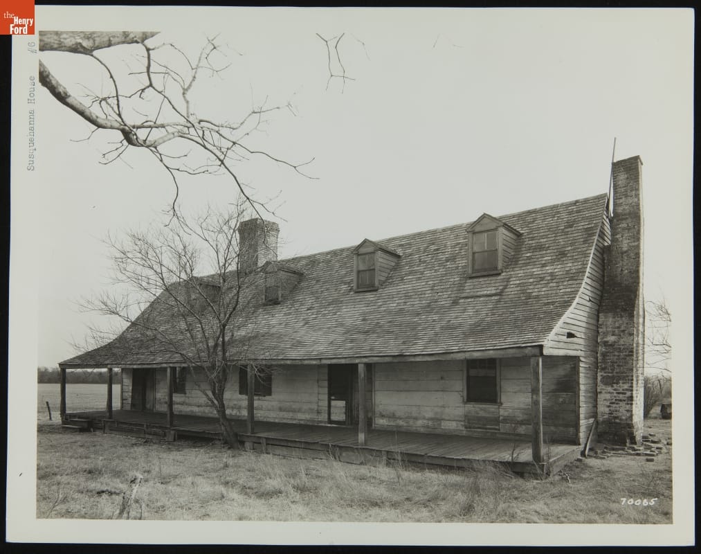 Susquehanna House at its Original Site, St. Mary's County, Maryland, February 27, 1942