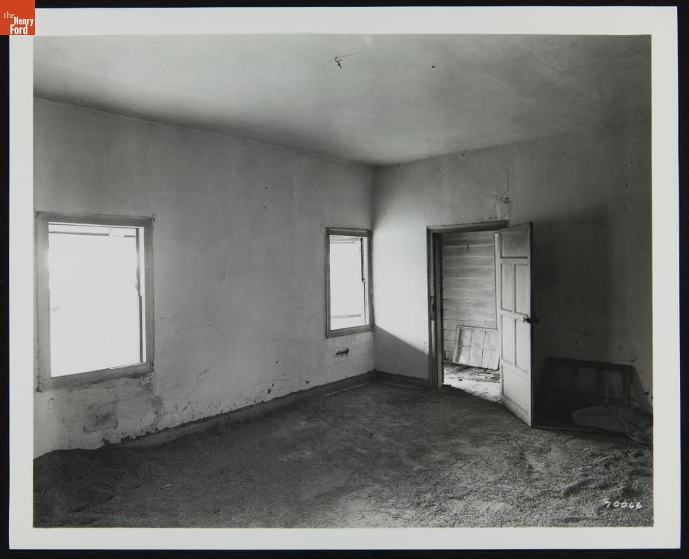 Center Hall of the Susquehanna House at its Original Site, St. Mary's County, Maryland, February 27, 1942