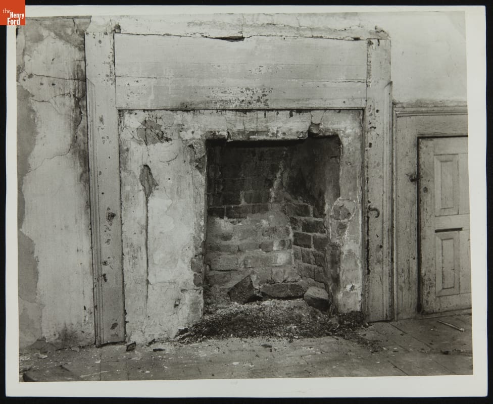 Interior View of Susquehanna House at its Original Site, St. Mary's County, Maryland, February 27, 1942