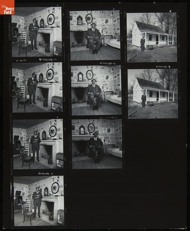 Mattox Family Home in Greenfield Village, HIram Hubbard, Historic Presenter, March 1992