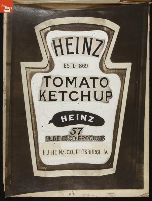 Heinz Tomato Ketchup Advertising Layout, circa 1915
