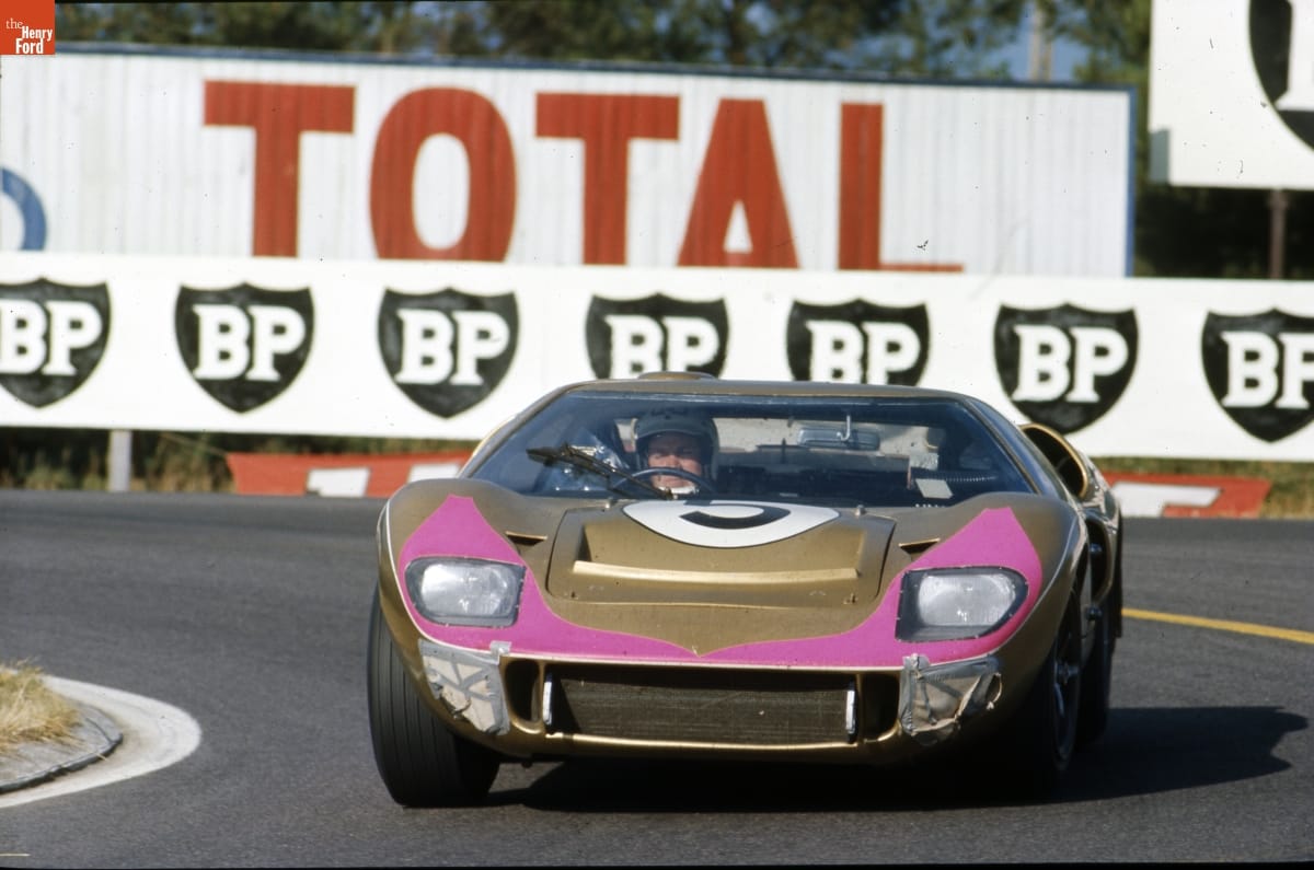Ford GT40 Mark II Driven by Ronnie Bucknum and Dick Hutcherson at the 24 Heures du Mans (24 Hours of Le Mans) Race, June 1966