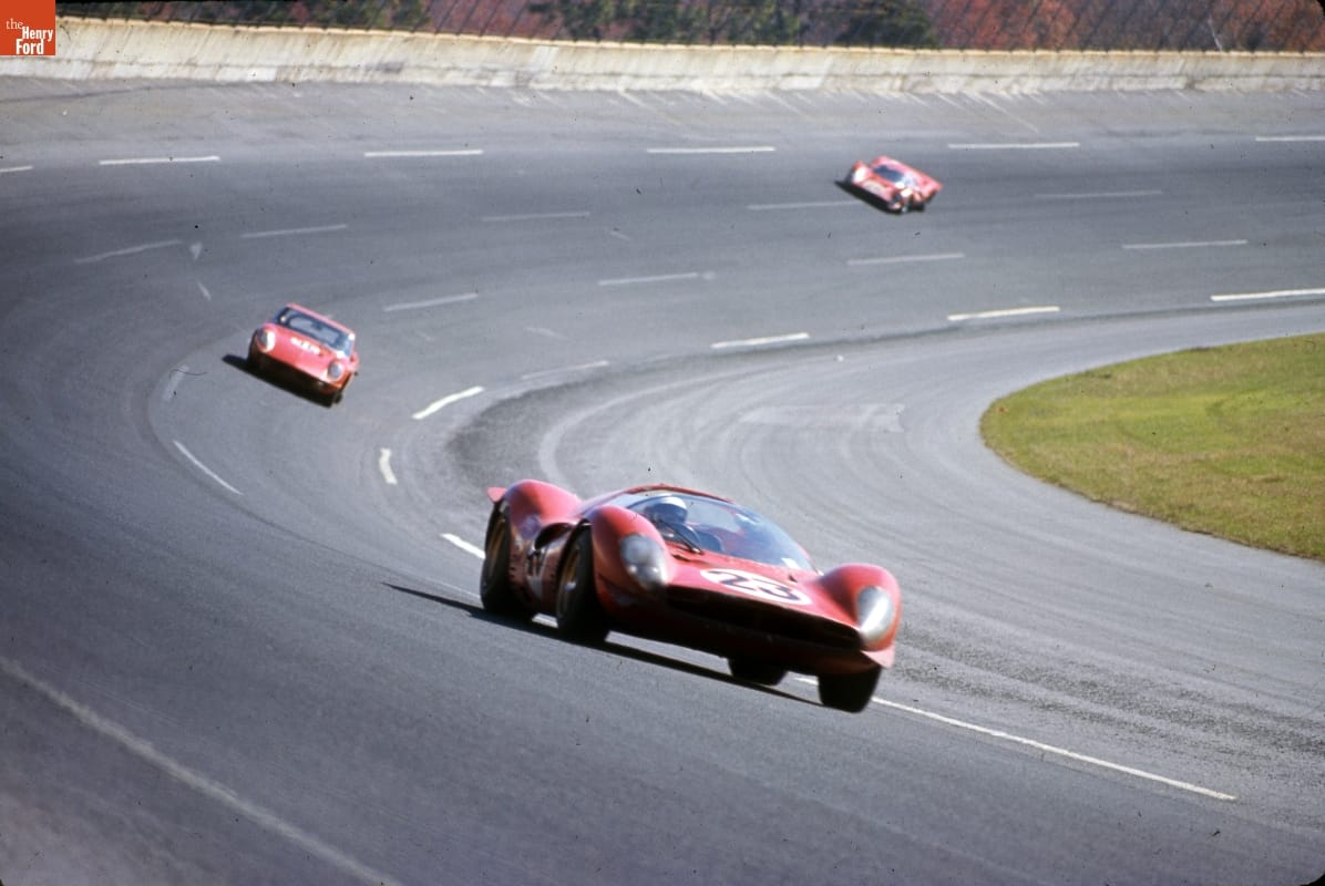 Ferrari 330 Driven by Lorenzo Bandini and Chris Amon at the Daytona Continental 24 Hours Race, February 1967