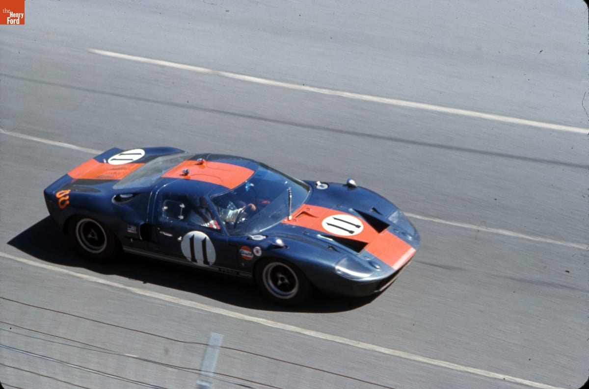Ford GT40 Driven by Dick Thompson and Jacky Ickx at the Daytona Continental 24 Hours Race, February 1967