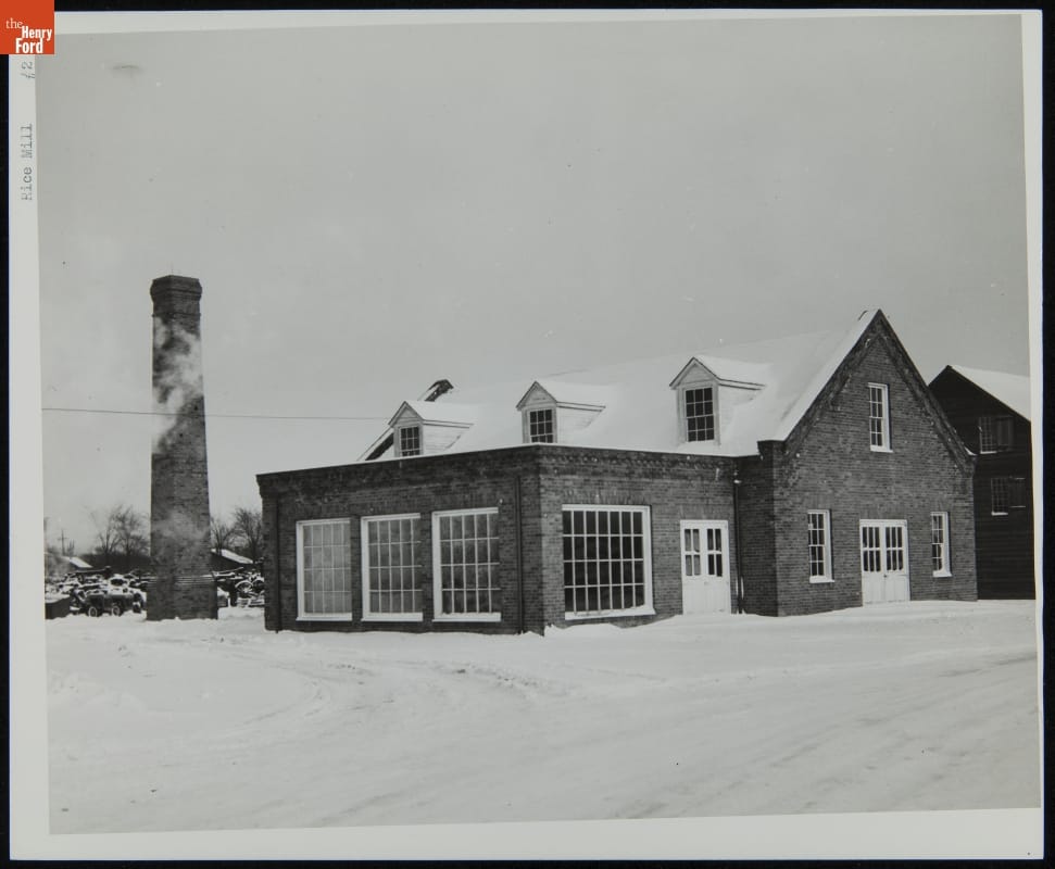 Fairfield Rice Mill (now Pottery Shop) in Greenfield Village, November 1944