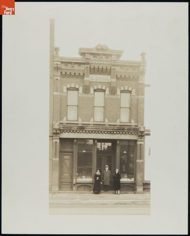 Grimm Jewelry Store in Detroit, Michigan, 1926, before Its Relocation to Greenfield Village