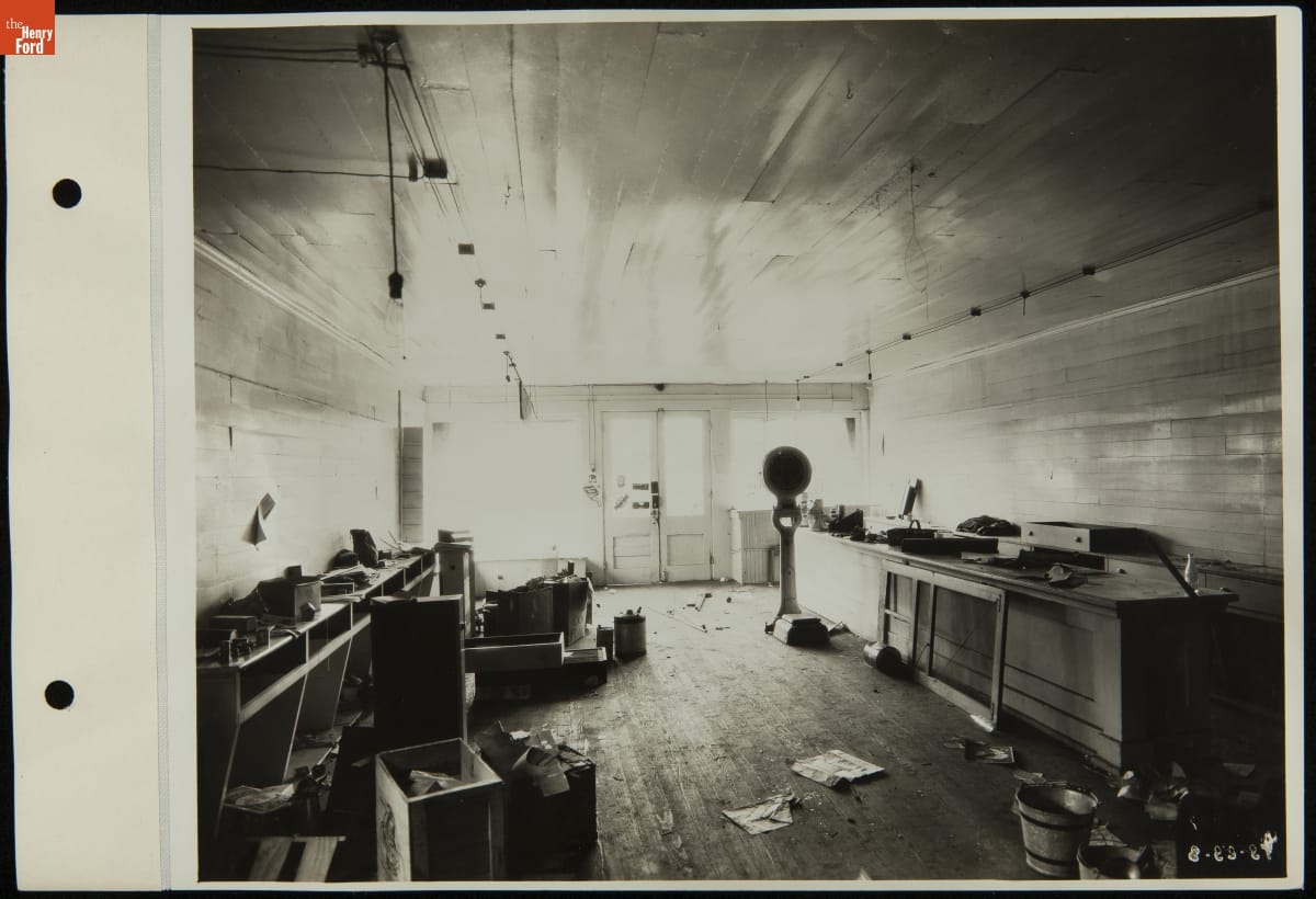 Interior of the J.R. Jones General Store at its Original Site, 1927