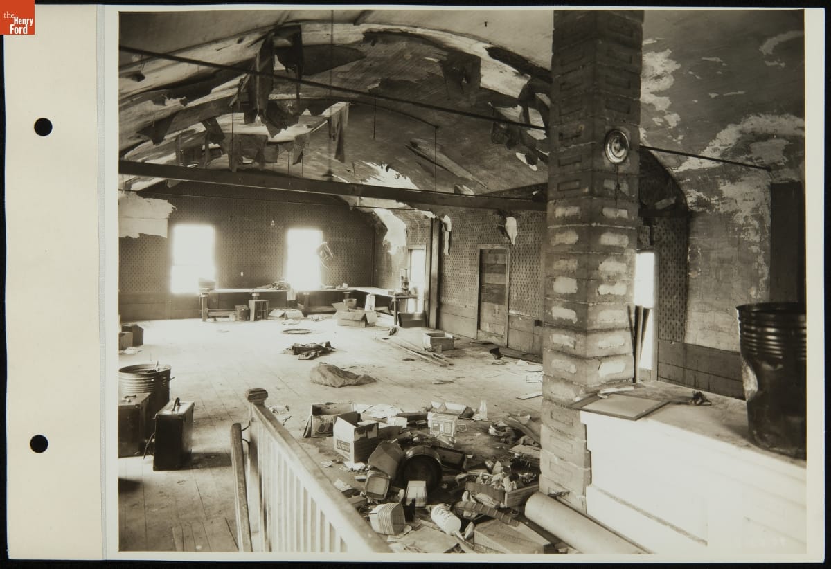 Interior of an Upper Floor of the J.R. Jones General Store at its Original Site, 1927