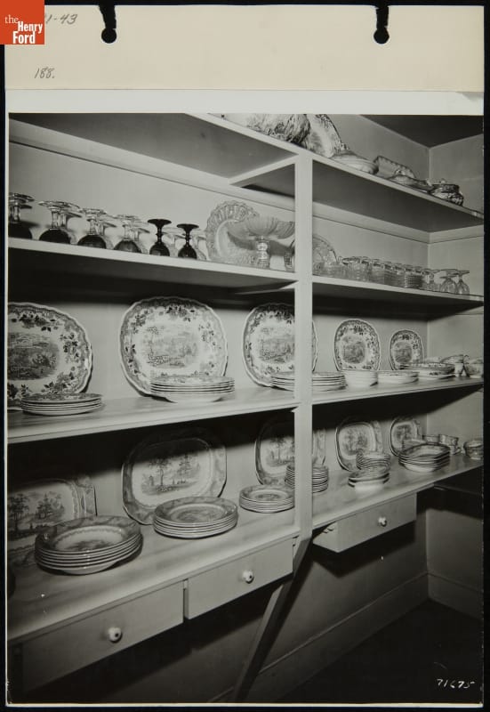 Pantry inside Ford Home (Henry Ford's Birthplace), 1943