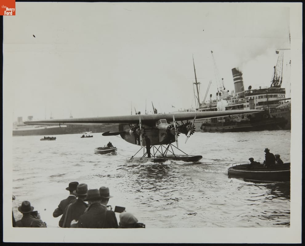 Amelia Earhart and the "Friendship" Crew at Southampton, June 19, 1928