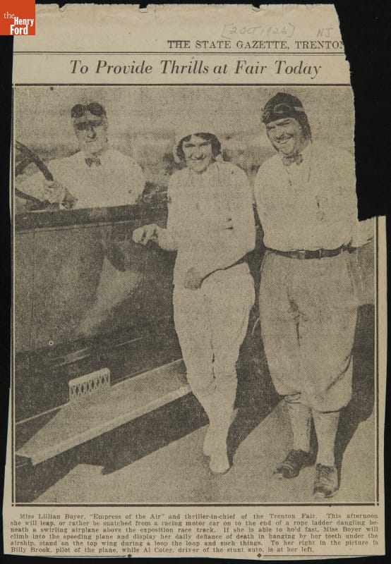 "To Provide Thrills at Fair Today," 1926