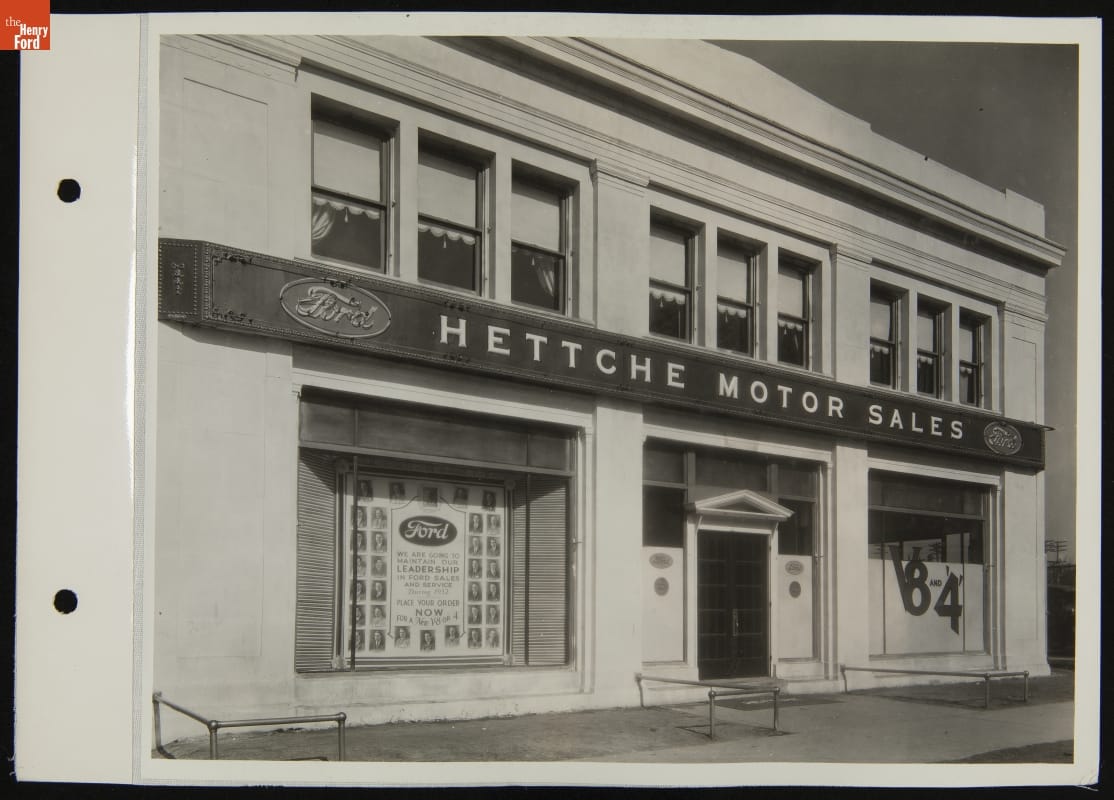 Hettche Motor Sales, Detroit, Michigan, February 1932