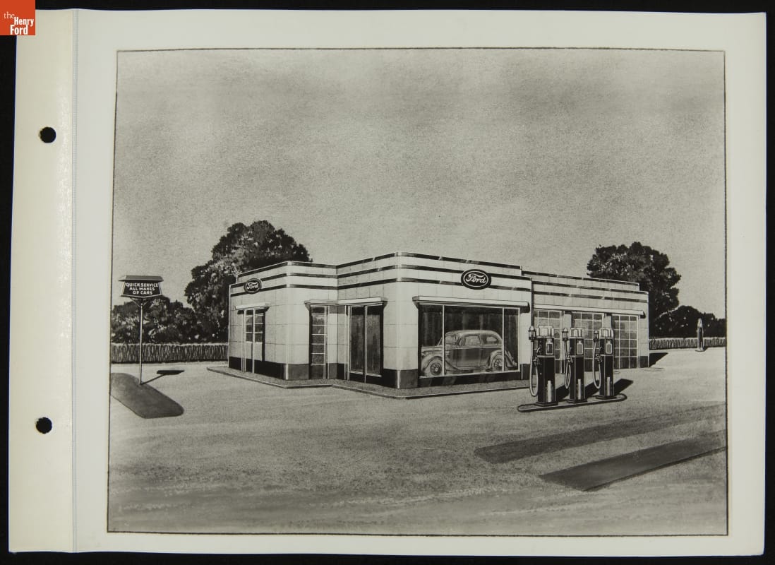 Super Service Station Drawings by Albert Kahn Inc., May 1935