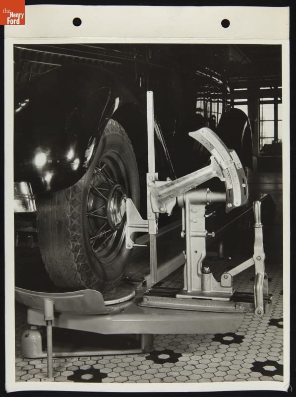 Bean Wheel Alignment Equipment Exhibit, December 1935