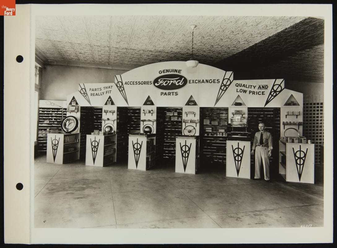 Parts Department, McIntyre Bleustince Ford Dealership, Durant, Oklahoma, 1936