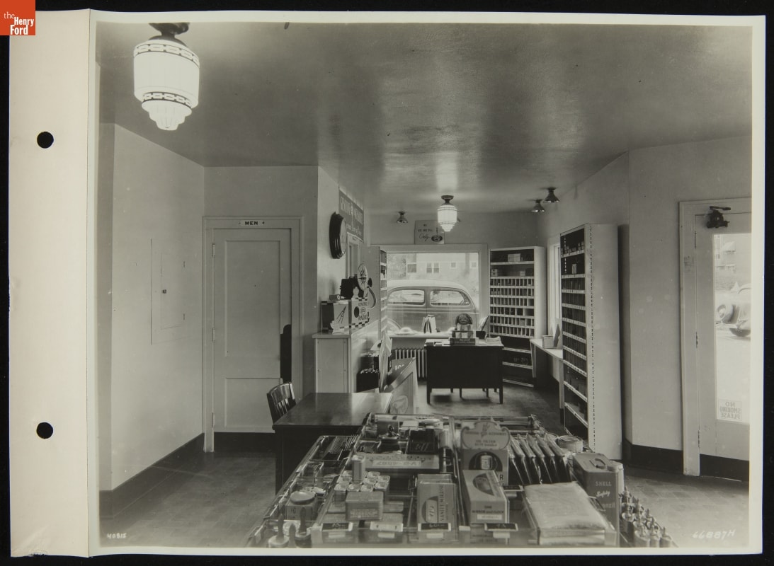 Kelly Williams Service Station Parts Bins, Kansas City, Missouri, September 1936