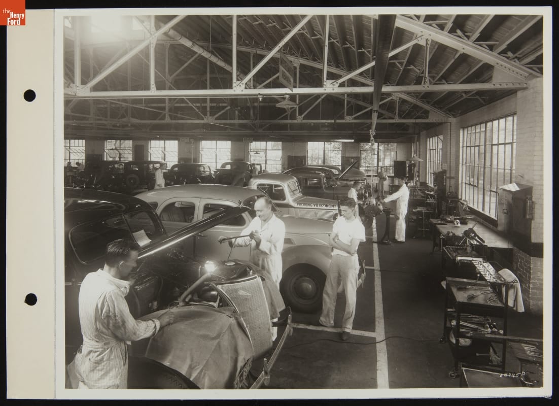 Ferguson Olander Dealership Garage, Wichita, Kansas. September 1937