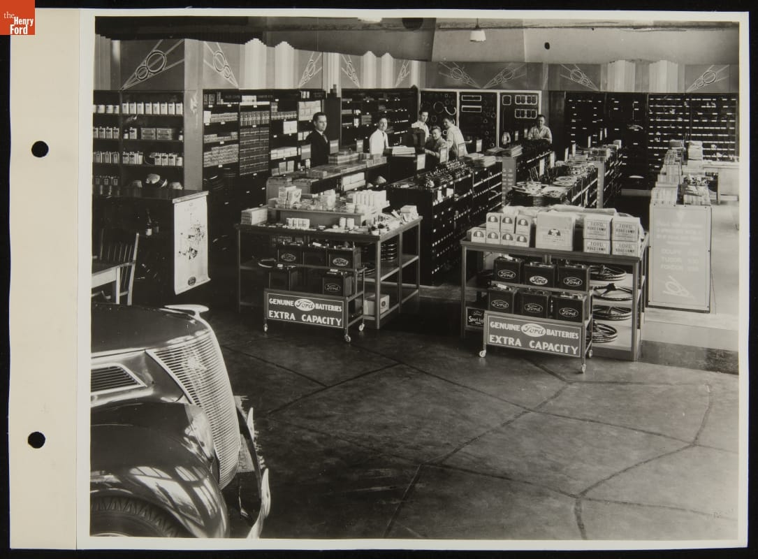Brown Motor Company Open Parts Store, Long Beach, California, March 1938