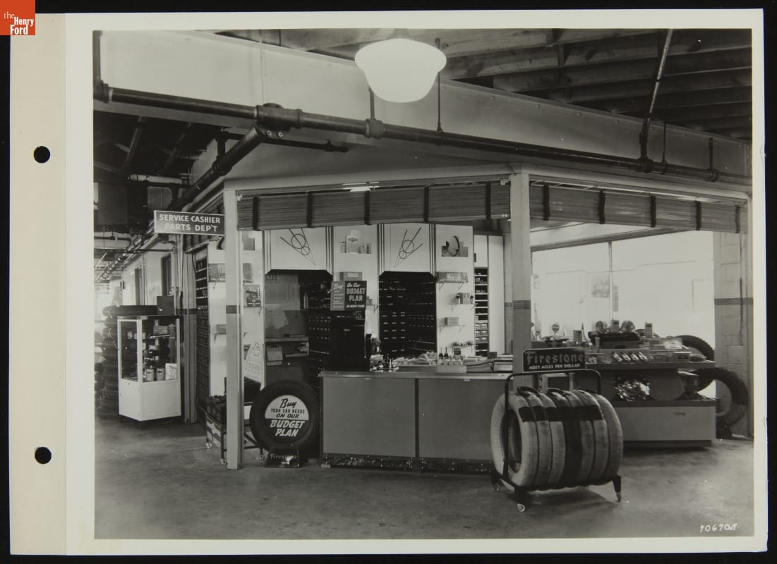 Service Station Garage Service Counter, July 1938