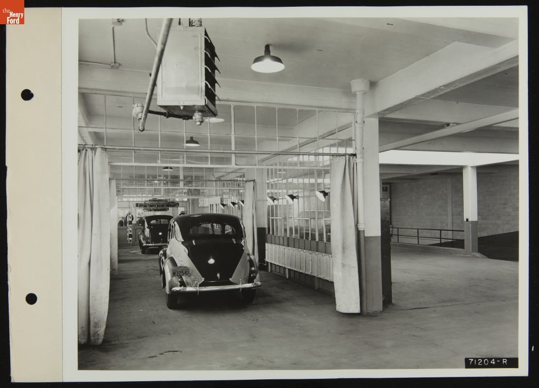 Service Garage, Robert W. Ford Dealership, Michigan Avenue, Dearborn, Michigan, December 1938