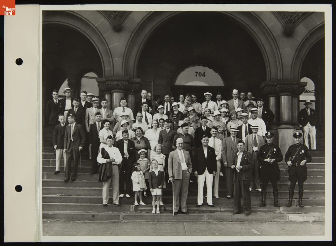 Michigan Disabled Veterans and Families Preparing to Leave for Convention in Milwaukee, July 1936