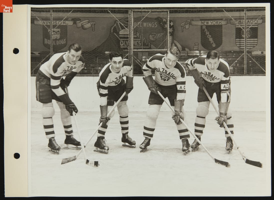 Holzbaugh Ford Hockey Team, Olympia Arena, Detroit, Michigan, March 30, 1936