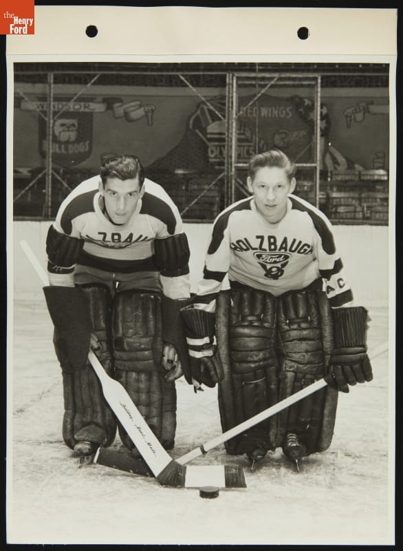 Holzbaugh Ford Hockey Team, Olympia Arena, Detroit, Michigan, March 30, 1936