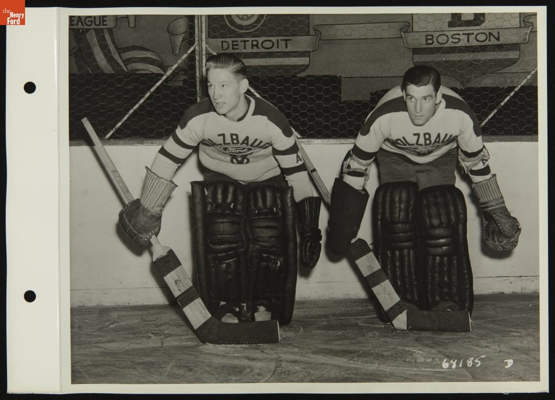 Holzbaugh Ford Hockey Team, Olympia Arena, Detroit, Michigan, April 14, 1937