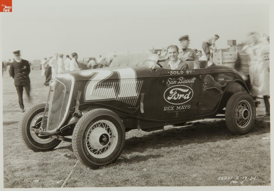 Rex Mays Driving for Sam Bennett, Los Angeles Road Race, February 1934